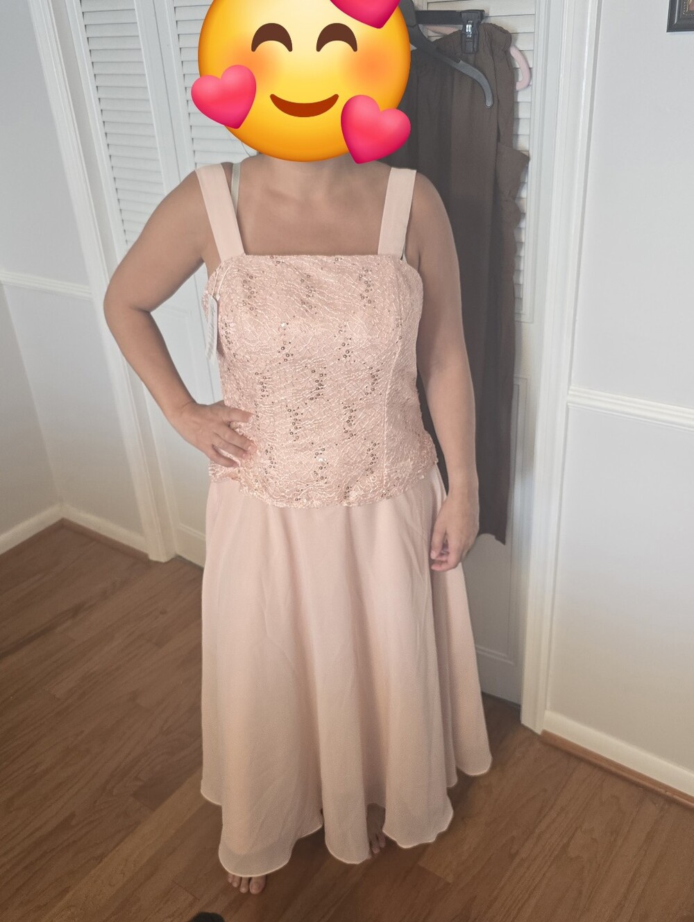Pink Womens Sleeveless Lace Bodice Dress